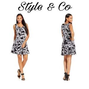 ✨Style & Co Fit & Flare Pattern Dress✨